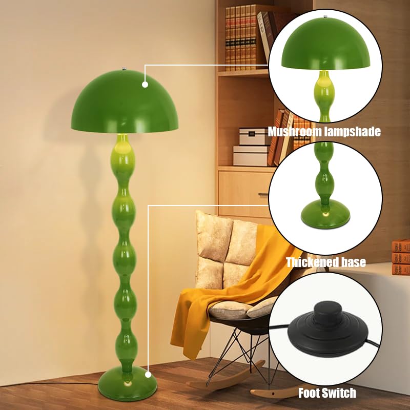 Kariosid Mushroom Floor Lamp,59in Modern Cream Style Led Floor